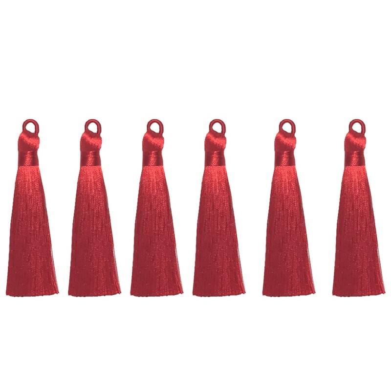 Qililandiy 20 Pieces Tassels 8 cm Terylene Pendants Handmade Tassel