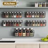 Mystozer 5 Pack Spice Rack Seasoning Organizer Wall Mount, Hanging