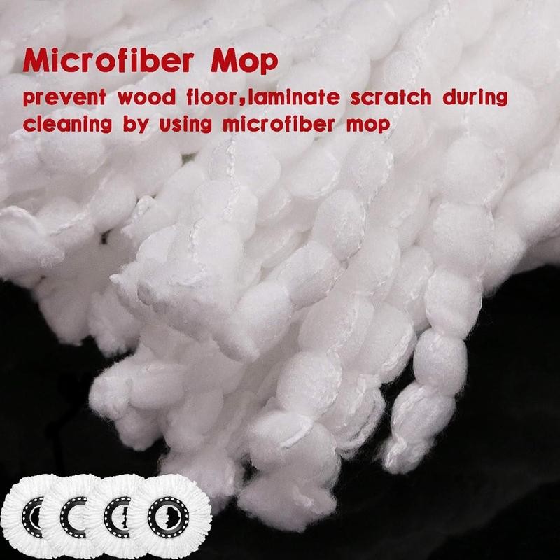 8 Pack Spin Mop Replacement Head for 360° Spin Mop