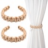 2 Pcs Boho Curtain Tiebacks Rustic Style Braided Curtain Tiebacks