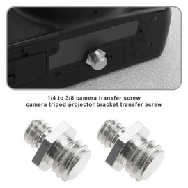 ECSiNG 4Pcs 1/4 Inch to 3/8 Inch Male Threaded Screw Adapter for Camera Accessories