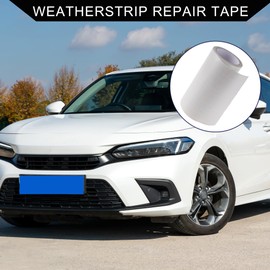 Hihaha Weatherstrip Tarpaulin Repair Tape/Outer Leak-Proof Tent Awning Tape Tear Resistant Tape for Truck RV Car/Durable PE 7.87"x26.25ft / 1 Pc Clear