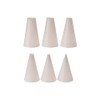 Appetito Plain Plastic Piping Nozzles Set 6 - White