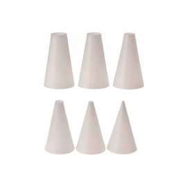 Appetito Plain Plastic Piping Nozzles Set 6 - White