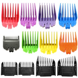 BGEHHCY Upgraded Complete Hair Clipper Comb Set - 12-Pack (1/24" to 1") - Replacement Guides for Wahl & Major Brand Trimmers