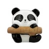 Pandarama Panda On Branch Money Box Black & White