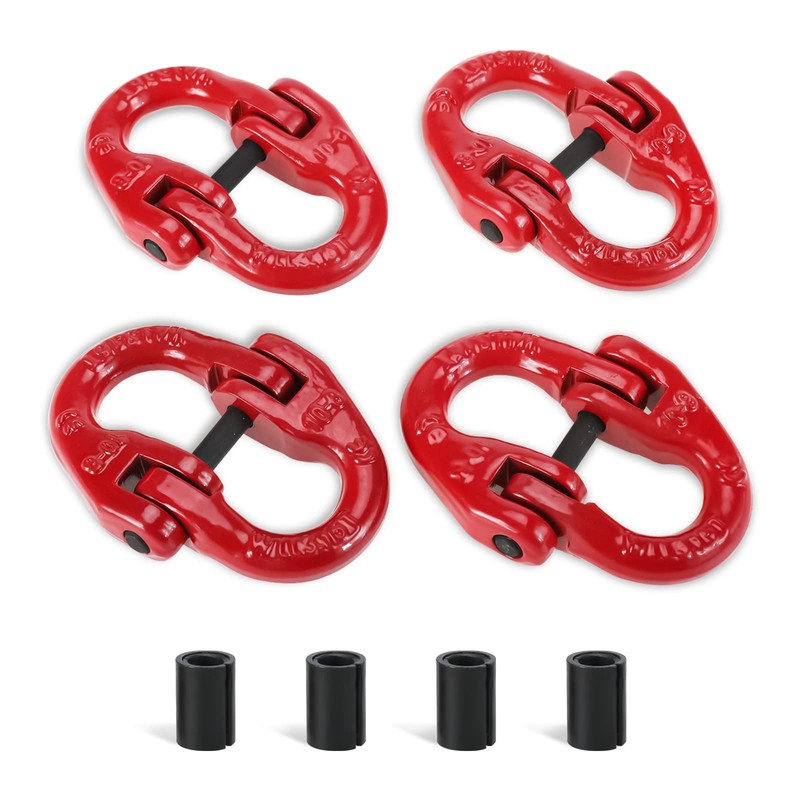 NORJIN 4 Pack 3/8” G80 Alloy Steel Hammerlock Coupling Link