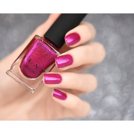 ILNP Bikini Bottoms - Vivid Magenta Pink Holographic Nail Polish
