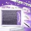 Mavphnee Lash Clusters Kit Gently Fluffy Eyelash Extensions Kit LC