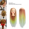 Hairdressing Mannequin Head Synthetic Braiding Hair Hairdresser Head Gradient Orange