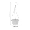 INOOMP 24 Sets Plastic Hanging Plant Pot Wall Planters Basket