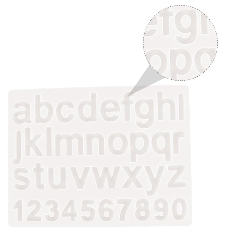 NOLITOY Alphanumeric Stencil Set Numbers Letters Mold for DIY Jewelry