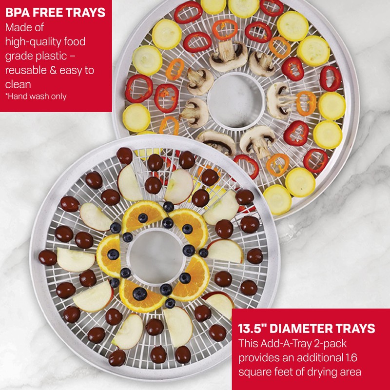 Nesco WT-2SG Round Speckled Plastic 13 1/2" Add-A-Trays for Nesco
