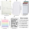 SKYDUE Budget Binder, Money Saving Binder with Zipper Envelopes, Cash