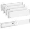 Lifewit 4 Pack Drawer Dividers Plastic 4" High, 14-23" Adjustable