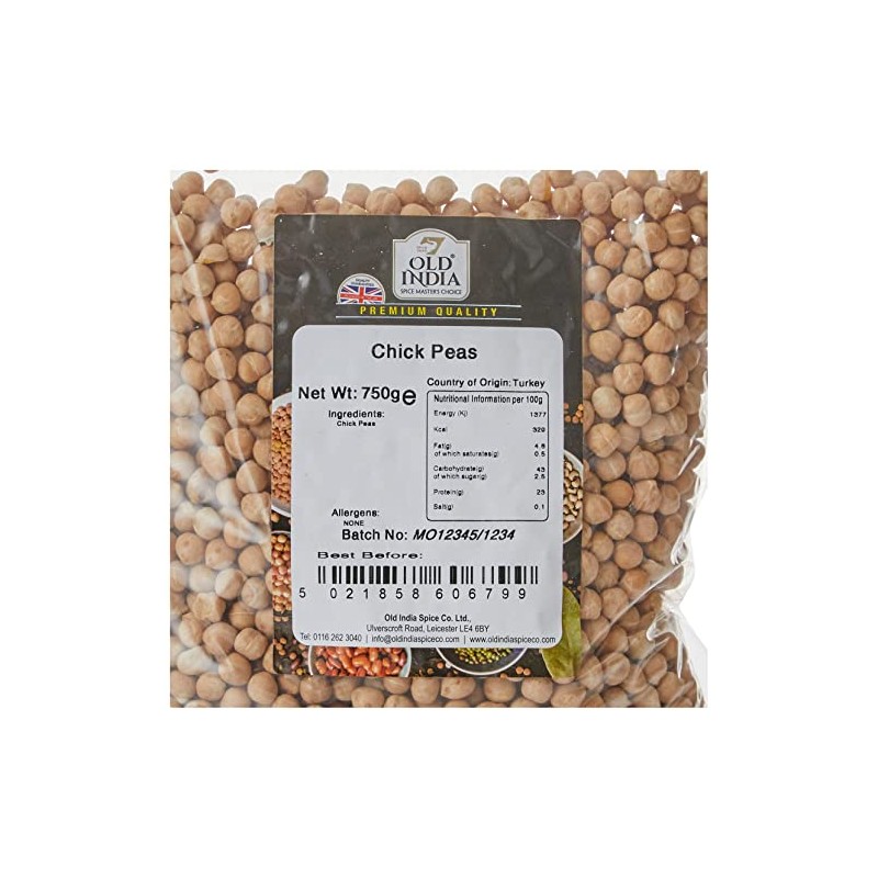 Old India Chick Peas 750g