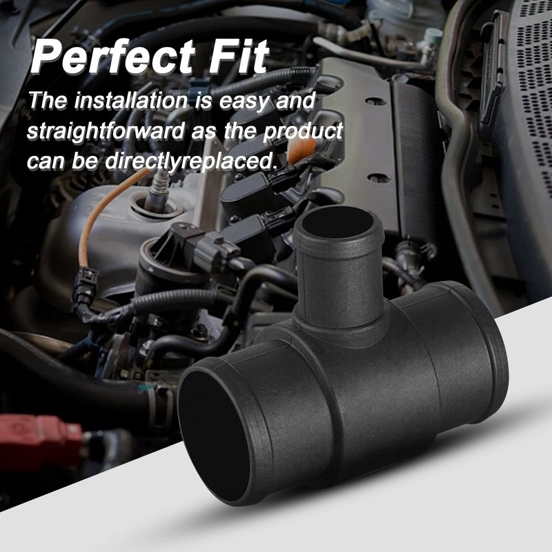 Hconcet Upper Lower Radiator Coolant Hose Tee Compatible with 2010-2013