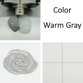Epoxy Grout for Tile & Stone, Waterproof, Stain, Mold, Mildew, Crack & Chemical Resistant for Floor & Wall, Ready to Use, Easy to Apply & Clean (Warm Gray, Unsanded, 1 pk)
