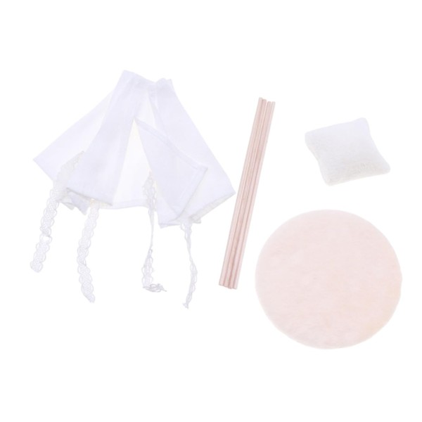 IMIKEYA 1 Set Miniature Camping Tent with Carpet and Pillows