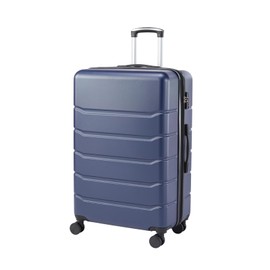 ZJMTOCYU Effortless Travel with Expandable Hard Shell Suitcase, 360° Swivel Wheels and TSA Lock, 28-Inch, Blue