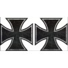 ProSticker.com ProSticker 761.2.5 (Two) 2.5" Decals Rat Rod Iron Cross