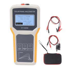 Solar Panel Tester Photovoltaic Multimeter EY1600W with Backlight MPPT Open Circuit Voltage Tool for Solar PV Testing Yellow