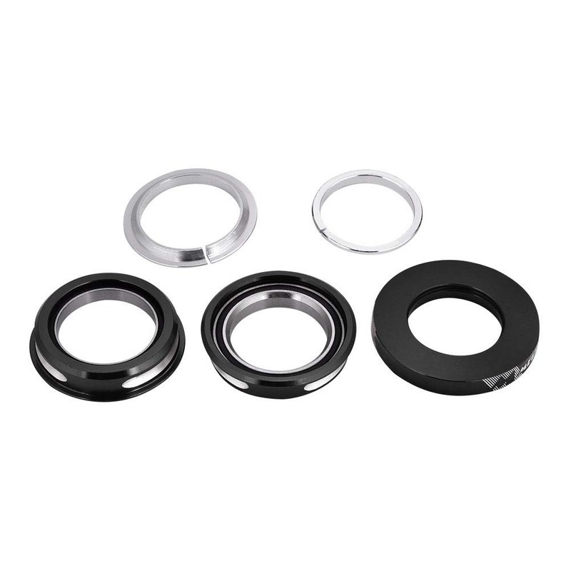 Dilwe Bicycle Bearing Headset, Headset 44 mm Handlebar Riser Adapter