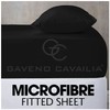 King Size Fitted Sheet Black - Plain Bedding Sheet With