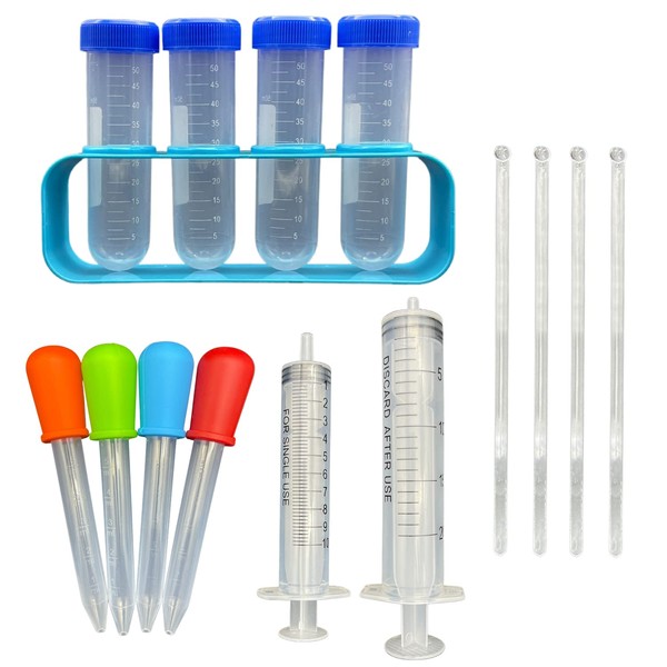 AW-Net Test Tube, Test Tube Stand, Colored Water Experiment, Toy,