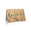 VALENTINES LOVE SAND HEART BLANK GREETINGS CARD ART