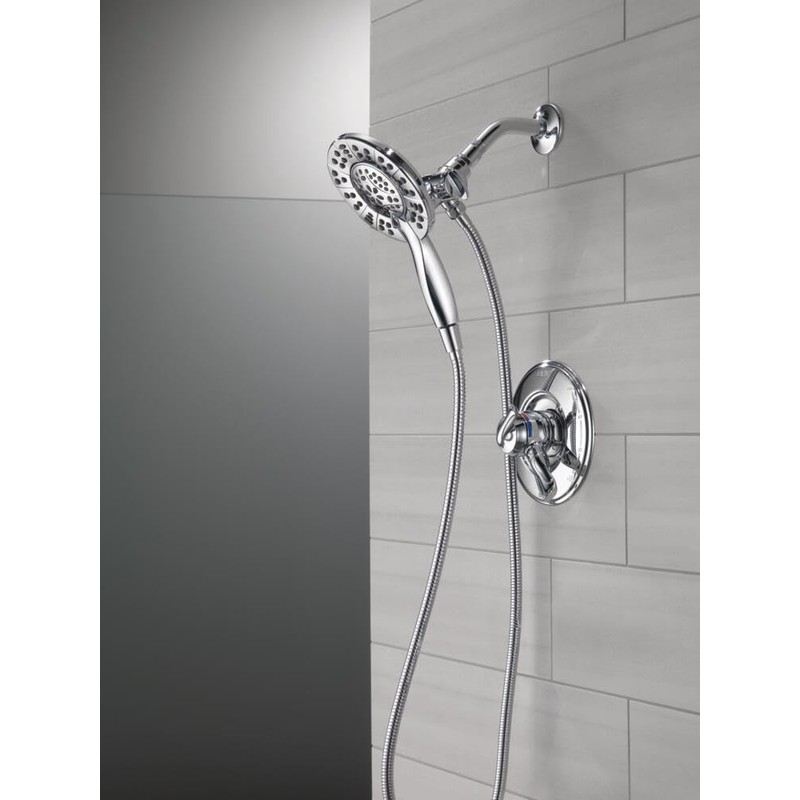 Delta 4-Setting In2ition 2-in-1 Dual Shower Head with HandHeld Spray,