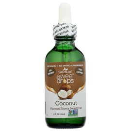 SweetLeaf Sweet Drops Coconut Liquid Stevia Sweetener, Non-GMO, 2 Fluid Ounce (Pack of 3)