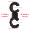 Saipe 10 Pcs Bike Cable Clasps Bicycle Rotatable S-Hook Clips
