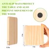 46Pcs Unfinished Wood Coasters-4" Unfinished Natural Wood Slices for Crafts
