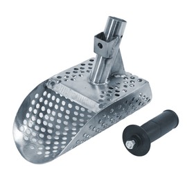 Dune Poseidon 10" x 5" Stainless Metal Detector Sand Scoop Round Holes