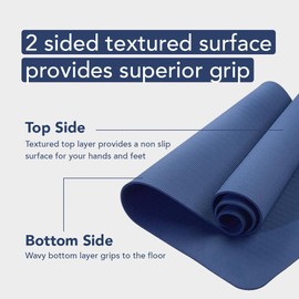Premium Clever Yoga Mat - Extra Long Yoga Mat Suitable For All Yoga Types - Workout Mat For Home Or On The Go - Includes Our Perfect Fit Mat Bag