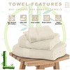 VELVETIO Bamboo Towels - Premium Hand Towels Set of 2