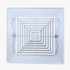 ABS Plastic Bathroom Exhaust Fan Cover with Springs, Ceiling/Wall Mounted