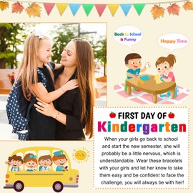 First Day of School Bracelet for Mom and Daughter Back to School Bracelet Mommy and Me Mother Daughter Bracelet Set for 2 First Day Of School Gifts for Girls Mom and Me