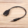 3.5mm Male Audio AUX Jack to USB 2.0 Type A