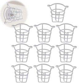 Happy Tree (10 Pack) White Fire Sprinkler Head Guard Cover Cage Protector for Both 1/2" & 3/4" Fire Head for Protecting Flush Mount & Side Wall & Pendent Head Fire Sprinkler Covers for Ceiling