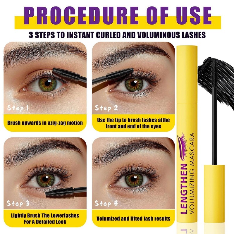 Bubble Mascara -Volume & Length Colossal Bubble Black Mascara, Waterproof,