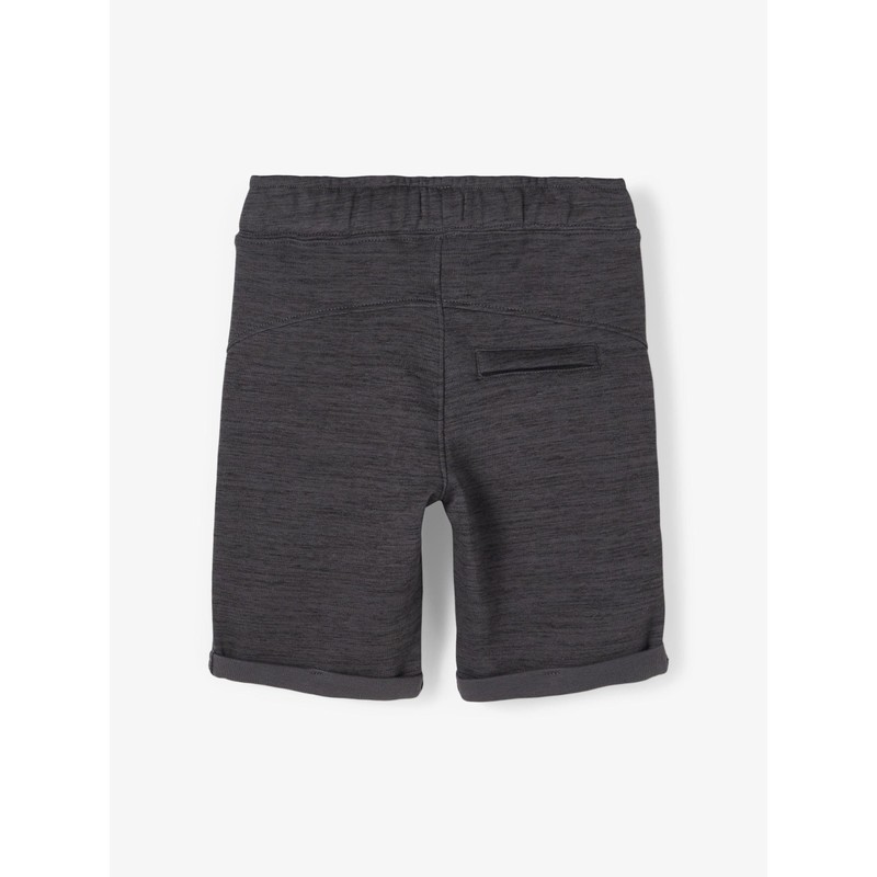 NAME IT Fabric Shorts for Boys, Asphalt