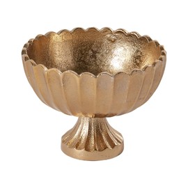 Accent Decor Scallop Compote for Plant and Flowers | Modern Bowl Decor for Home or Office l Indoor and Outdoor Vase for Any Event Decorations (5.75x 4.5) (73350)