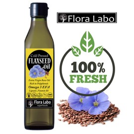 Flaxseed Oil 10.1 fl oz (300 ml) Extra Virgin Cold Pressed Linseed Oil | Biodynamic Farming | Direct Imports by Airmail | PREMIUM COLD PRESSED FLAXSEED OIL
