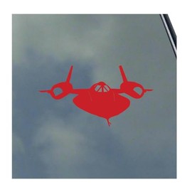 SR-71 Blackbird Pilot Front View in Flight Vinyl Sticker Decal by KLO Graphics Reconnaissance Aircraft Flight Crew A-12 SR71 A12 Sled Habu