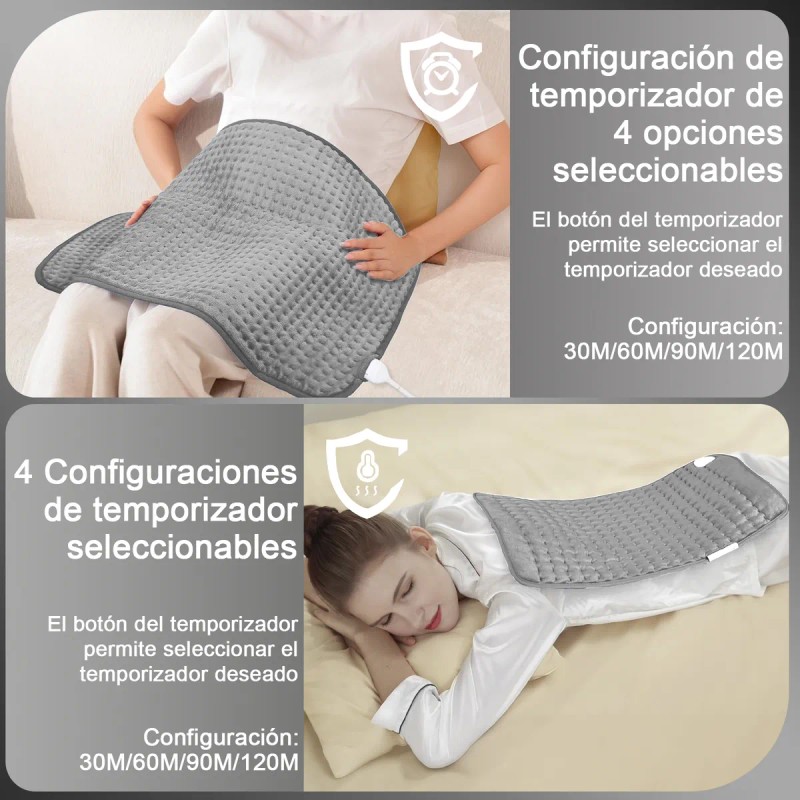 Compresa Caliente Eléctrica 9 Niveles Temperatura 60*30cm