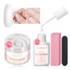 AZUREBEAUTY Nail Repair Kit Transparent Crystal for Broken Cracked Split