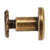 200 Set Chicago Screws Set 9.5x8mm Hard Thick Brass Uniform