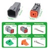 DT6 Pin Deutsch Connector Kit Waterproof Automotive Wire Connectors Gray